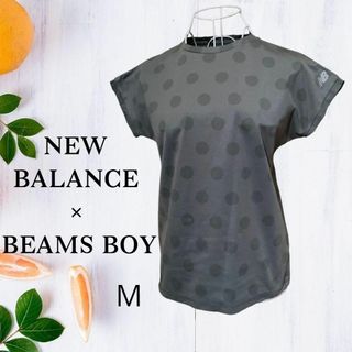 ニューバランス(New Balance)のNEW BALANCE × BEAMS BOY　グレー　ドット　Tシャツ　M(Tシャツ(半袖/袖なし))