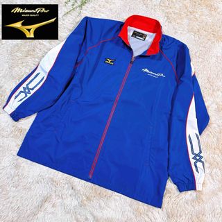 Mizuno Pro - 【美品】ミズノプロ　MIZUNOPRO　ウインドウブレーカー　XO ブルー　野球