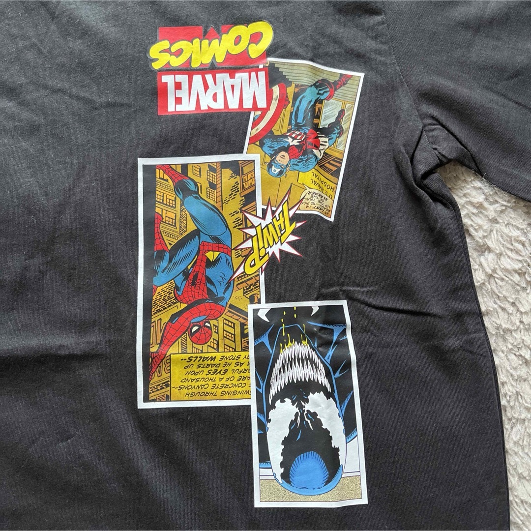 H&M(エイチアンドエム)の新品　H&M  マーベル　スパイダーマン　半袖Tシャツ　130 135 140 キッズ/ベビー/マタニティのキッズ服男の子用(90cm~)(Tシャツ/カットソー)の商品写真