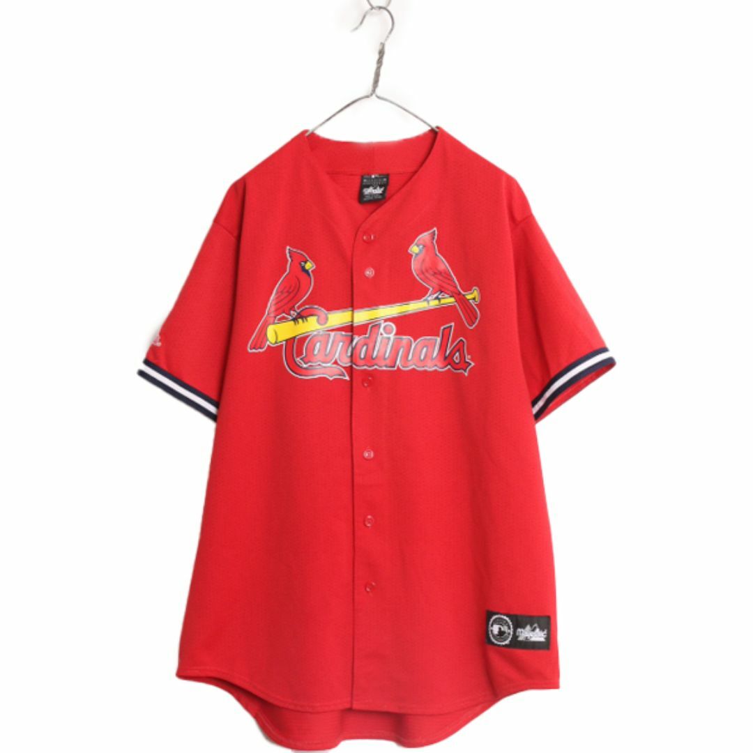 【2024年】お歳暮ギフト USA製 MLB オフィシャル Majestic カージナルス ベースボール 応援ユニフォーム、ウエア