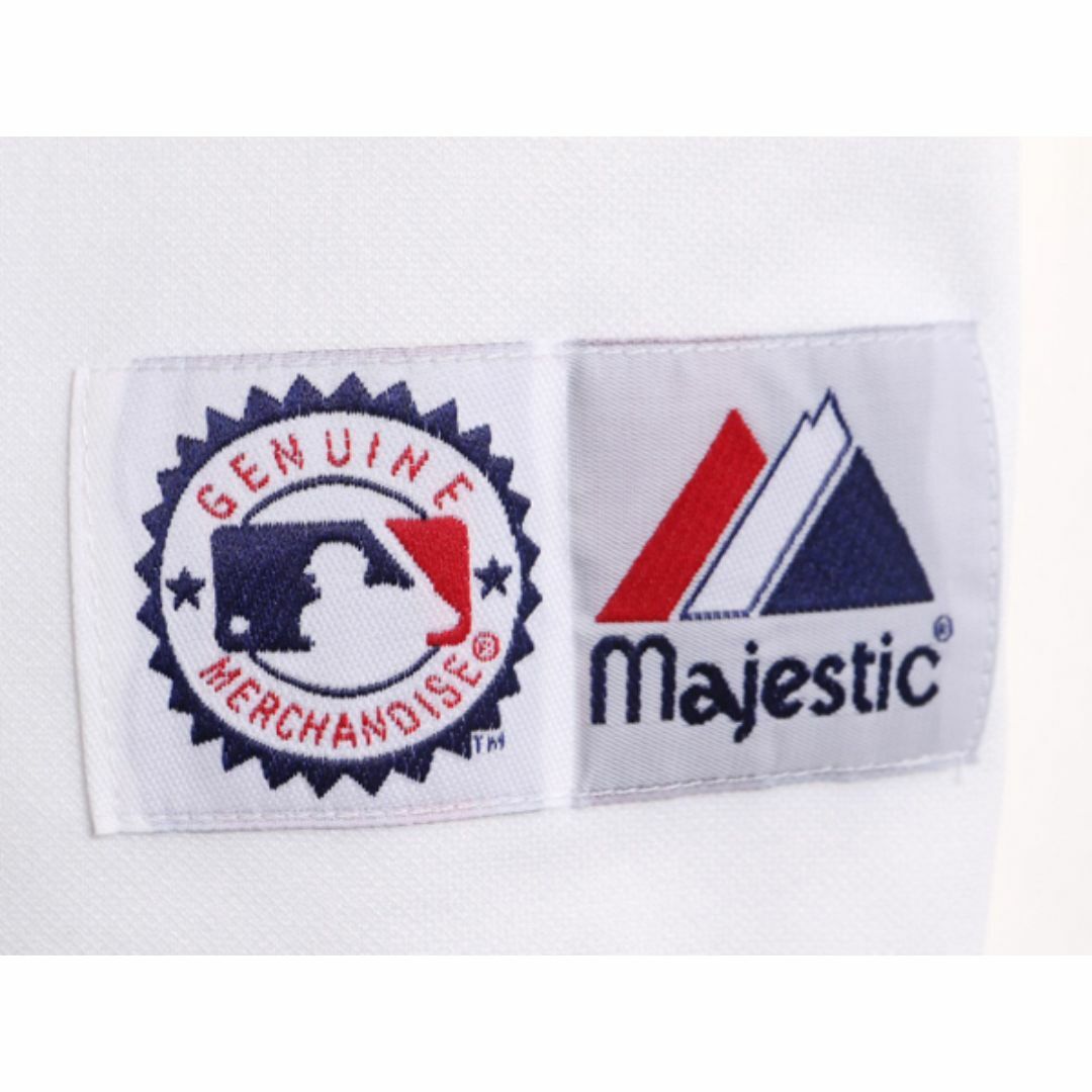 MLB オフィシャル Majestic メッツ ベースボール シャツ メンズ XL / ユニフォーム ゲームシャツ メジャーリーグ 大きいサイズ 半袖シャツ スポーツ/アウトドアの野球(ウェア)の商品写真