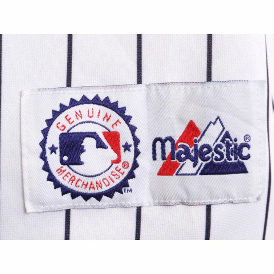 MLB オフィシャル Majestic ヤンキース ベースボール シャツ メンズ XL 程 ユニフォーム ゲームシャツ メジャーリーグ 半袖シャツ 大リーグ スポーツ/アウトドアの野球(ウェア)の商品写真