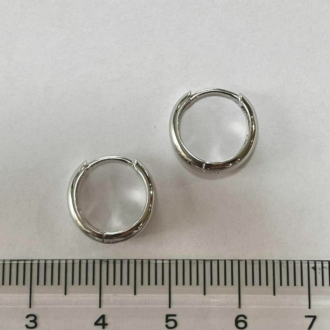 【新品】フープピアス シルバー925 内径10mm K14GP アレルギー対応 レディースのアクセサリー(ピアス)の商品写真