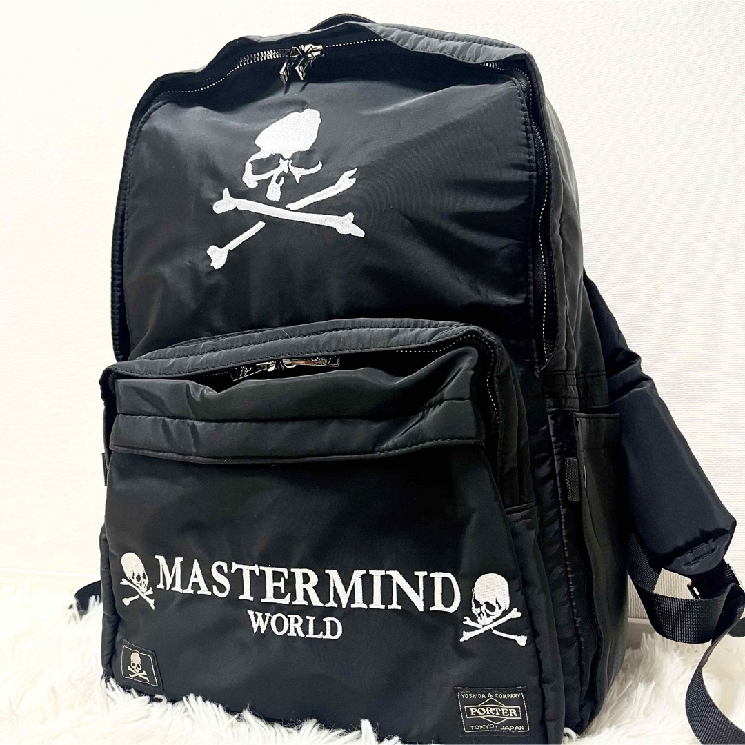 mastermind JAPAN(マスターマインドジャパン)の美品 マスターマインド ポーター コラボ リュック 1周年 限定 スカル 刺繍 メンズのバッグ(バッグパック/リュック)の商品写真