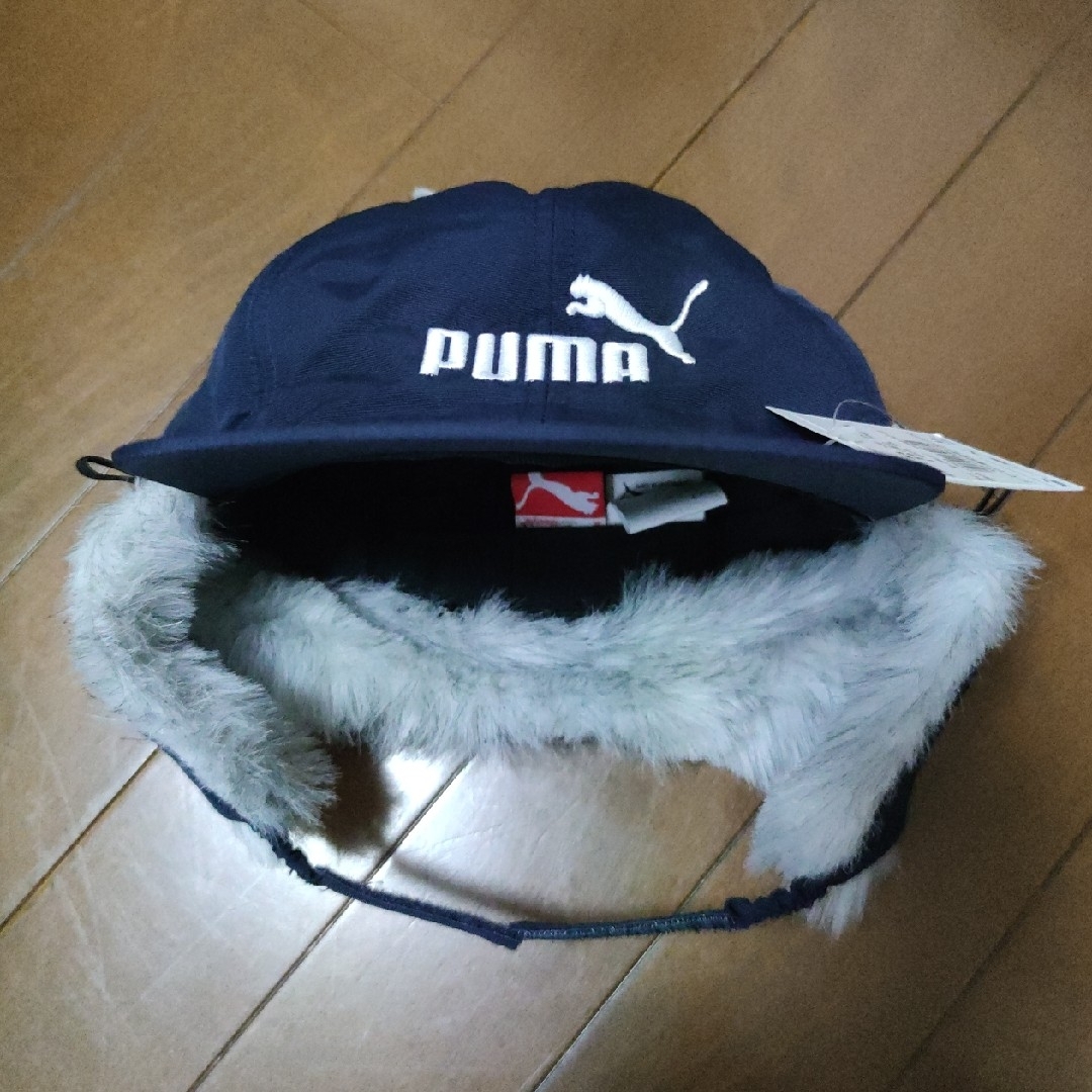 PUMA(プーマ)の新品　プーマ　耳当て付きキャップ キッズ/ベビー/マタニティのこども用ファッション小物(帽子)の商品写真