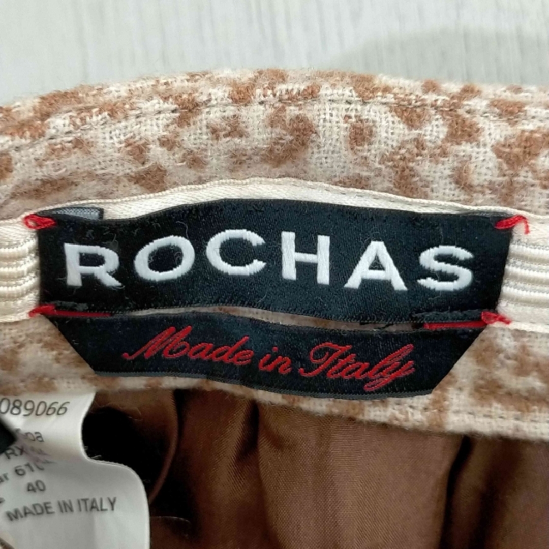 ROCHAS(ロシャス)のRochas(フルギ) スカート ひざ丈 フレア 総柄 ウール  レディース レディースのスカート(その他)の商品写真