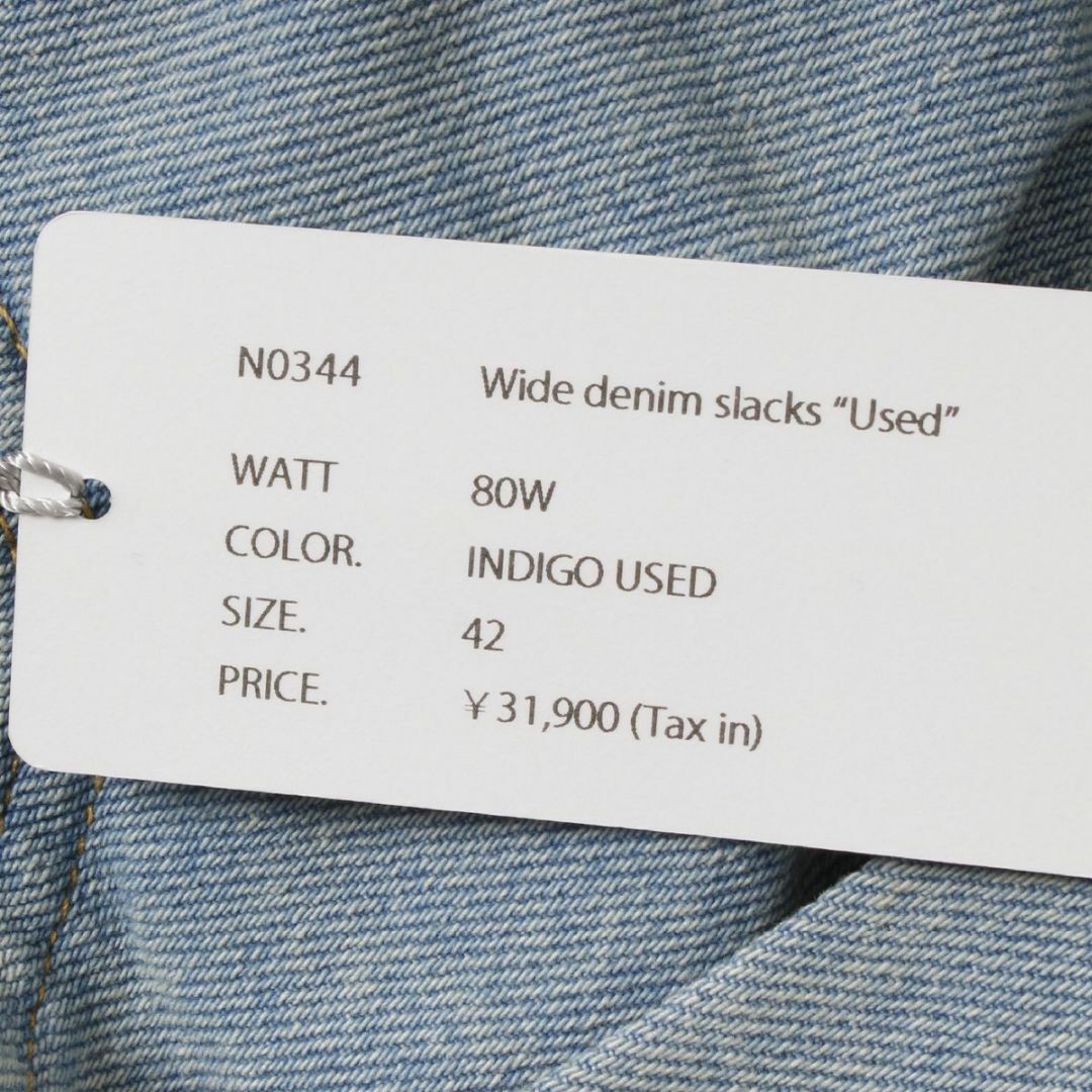 NEON SIGN(ネオンサイン)の24ss NEON SIGN WIDE DENIM SLACKS USED 42 メンズのパンツ(デニム/ジーンズ)の商品写真