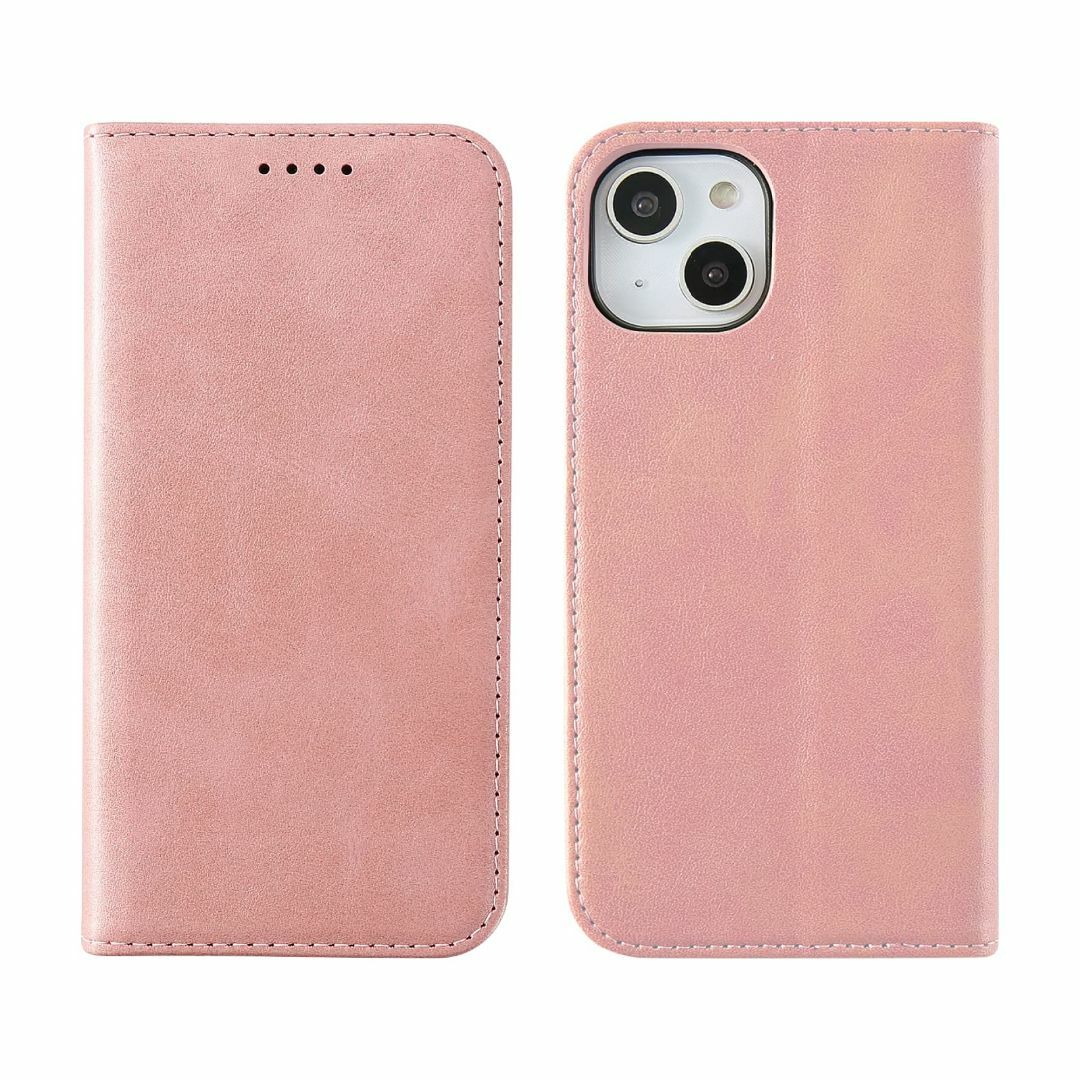 【色:ピンクゴールド】HanaRo iPhone13 ﾋﾟﾝｸｺﾞｰﾙﾄﾞ PU スマホ/家電/カメラのスマホアクセサリー(その他)の商品写真