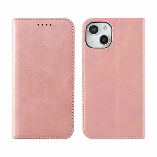 【色:ピンクゴールド】HanaRo iPhone13 ﾋﾟﾝｸｺﾞｰﾙﾄﾞ PU(その他)