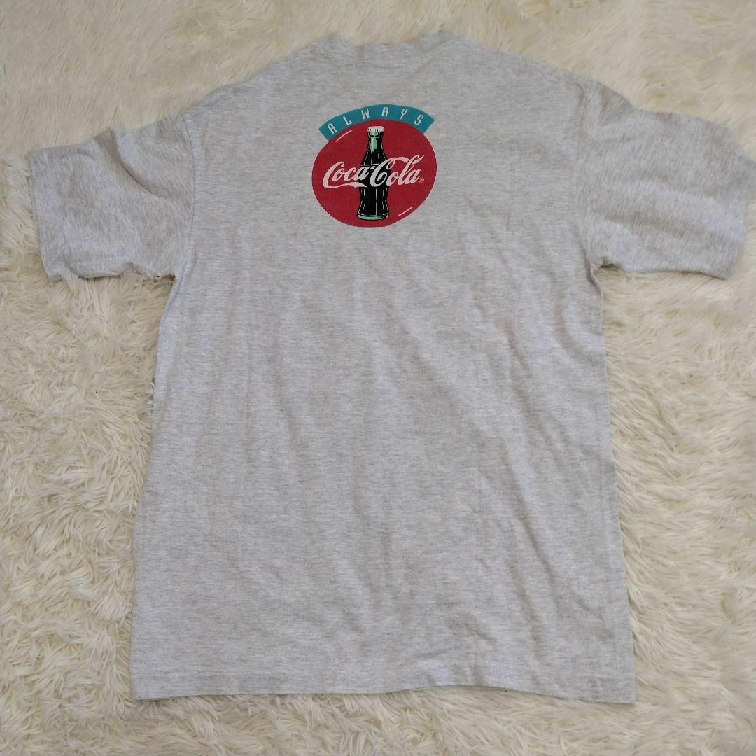 VINTAGE(ヴィンテージ)の企業Tシャツ コカコーラ USA製 90s L グレー メンズのトップス(Tシャツ/カットソー(半袖/袖なし))の商品写真