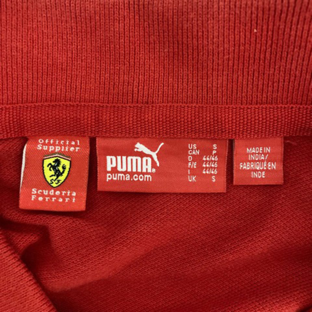 PUMA(プーマ)のプーマ PUMA フェラーリ ポロシャツ コットン ワッペン ロゴ 半袖 S 赤 メンズのトップス(ポロシャツ)の商品写真