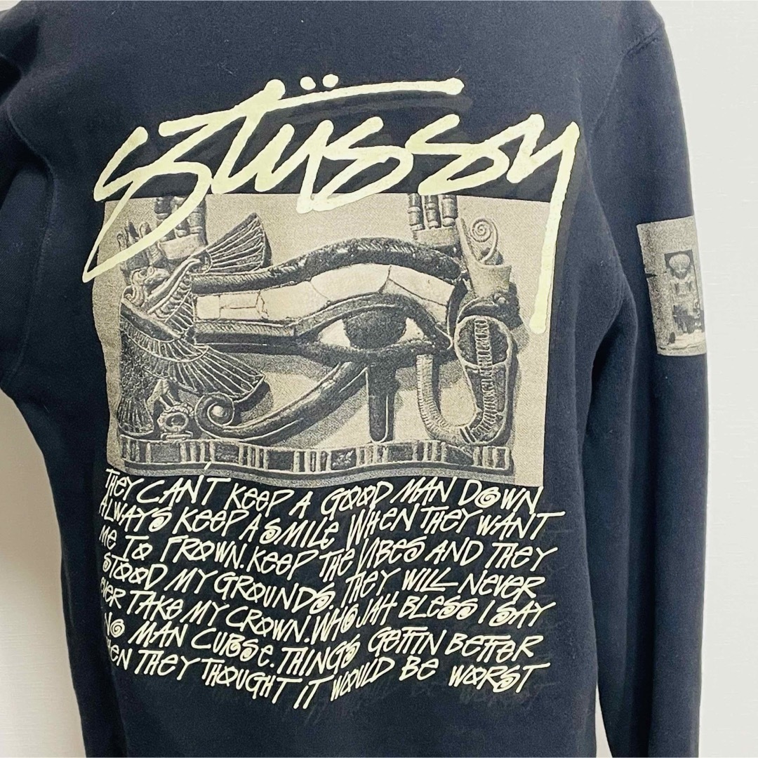 STUSSY(ステューシー)の【送料無料】STUSSY プルオーバーパーカー◎エジプト 希少プリント メンズのトップス(パーカー)の商品写真