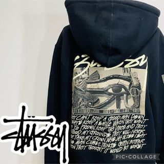 STUSSY - 【送料無料】STUSSY プルオーバーパーカー◎エジプト 希少プリント