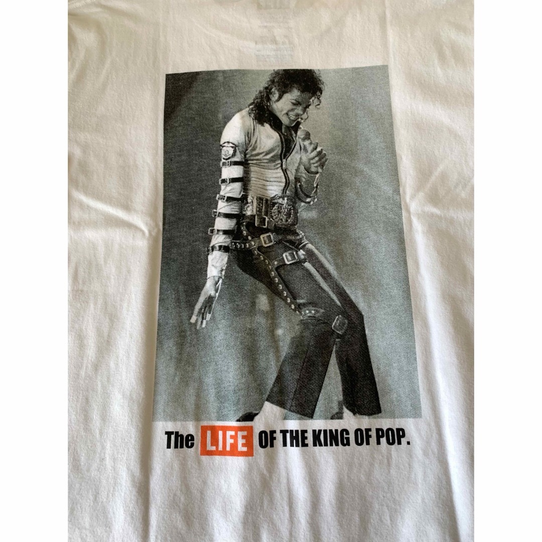 マイケルジャクソン×LIFE誌 Tシャツ 新品 サイズM 白 タグ付き レディースのトップス(Tシャツ(半袖/袖なし))の商品写真