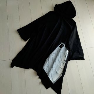 Yohji Yamamoto - ヨウジヤマモト　BLACKandBLACK　フード付きプルオーバー変形トップス