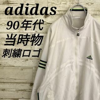 アディダス(adidas)の【k6373】USA古着アディダス90s当時物刺繍ロゴトラックジャケットナイロン(ナイロンジャケット)