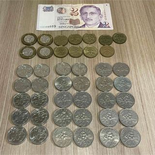 シンガポールドル 硬貨　47ドル分+おまけ(貨幣)