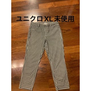 ユニクロ(UNIQLO)の未使用ユニクロ　ウルトラストレッチレギンスパンツXL ギンガムチェック柄(カジュアルパンツ)