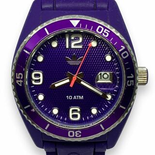 【電池交換済】アディダス 腕時計 ブリスベン ダイバーズ 紫 ADH6176
