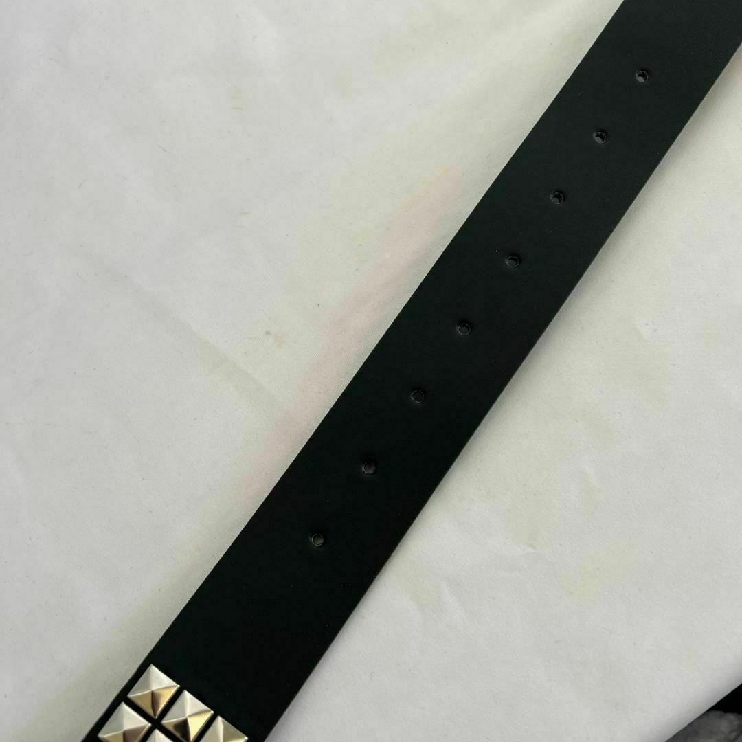 スタッズベルト シルバー ユニセックス パンク ロック V系レザー ヘビメタ メンズのファッション小物(ベルト)の商品写真