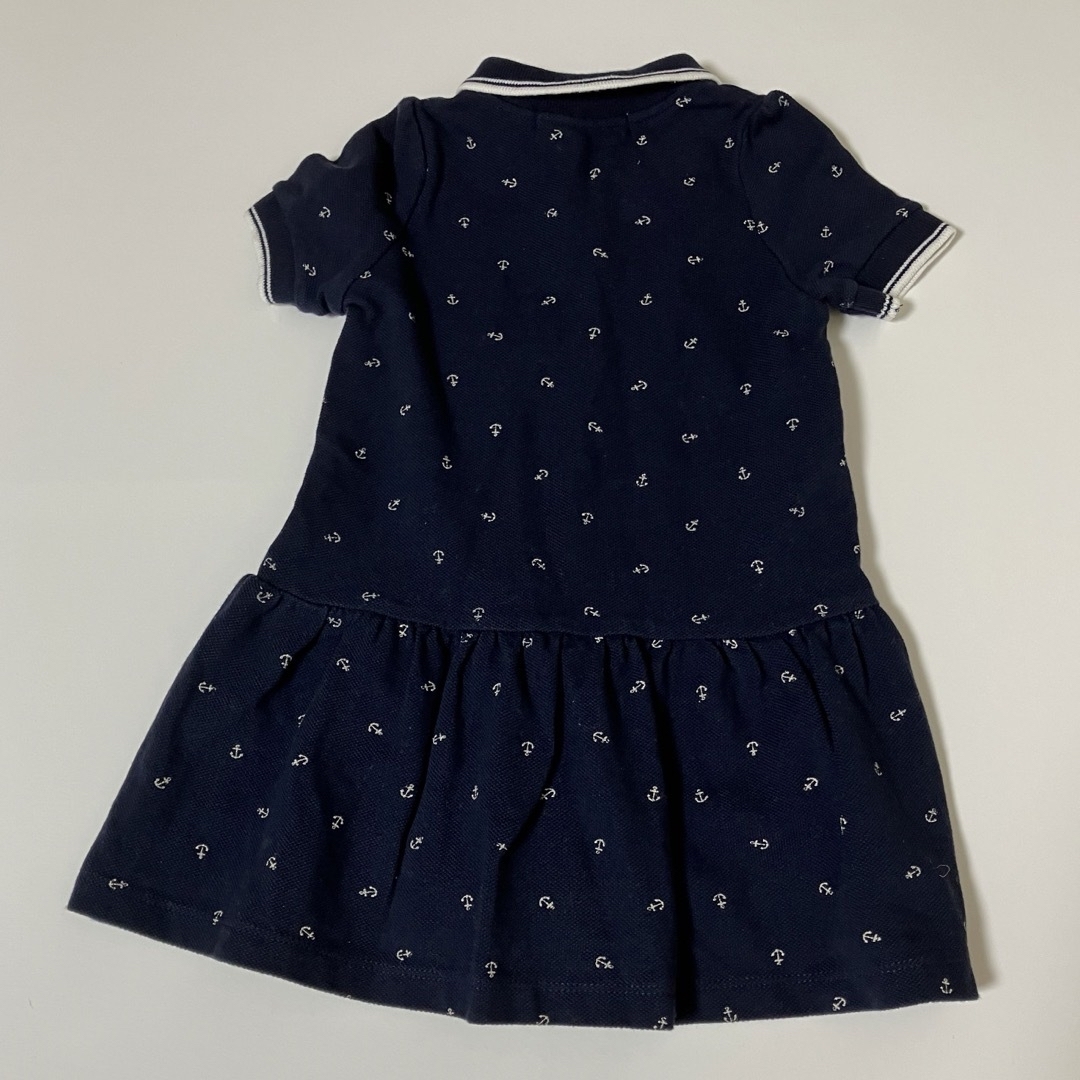 PETIT BATEAU(プチバトー)のワンピース　半袖　ロンパース　PETIT BATEAU 80 キッズ/ベビー/マタニティのベビー服(~85cm)(ワンピース)の商品写真