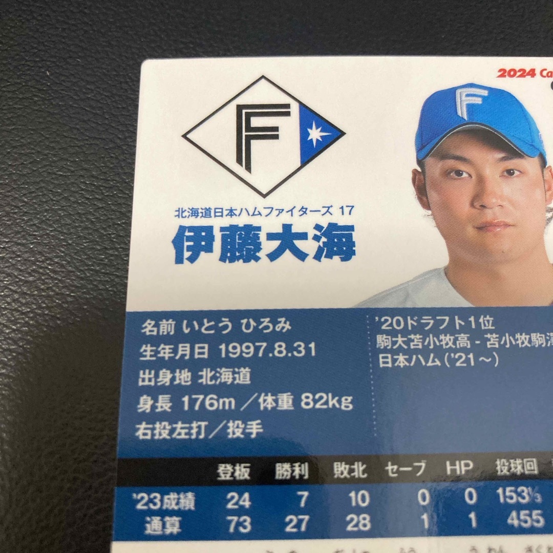 カルビー(カルビー)のプロ野球チップスカード2024 伊藤大海　エラーカード エンタメ/ホビーのトレーディングカード(シングルカード)の商品写真