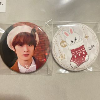 ストレイキッズ(Stray Kids)の2点セット.缶バッジ.スキズ(アイドルグッズ)