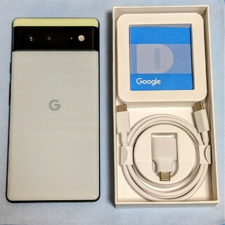 グーグルピクセル(Google Pixel)のGoogle Pixel6 128GB ソータシーフォーム SIMフリー au(スマートフォン本体)