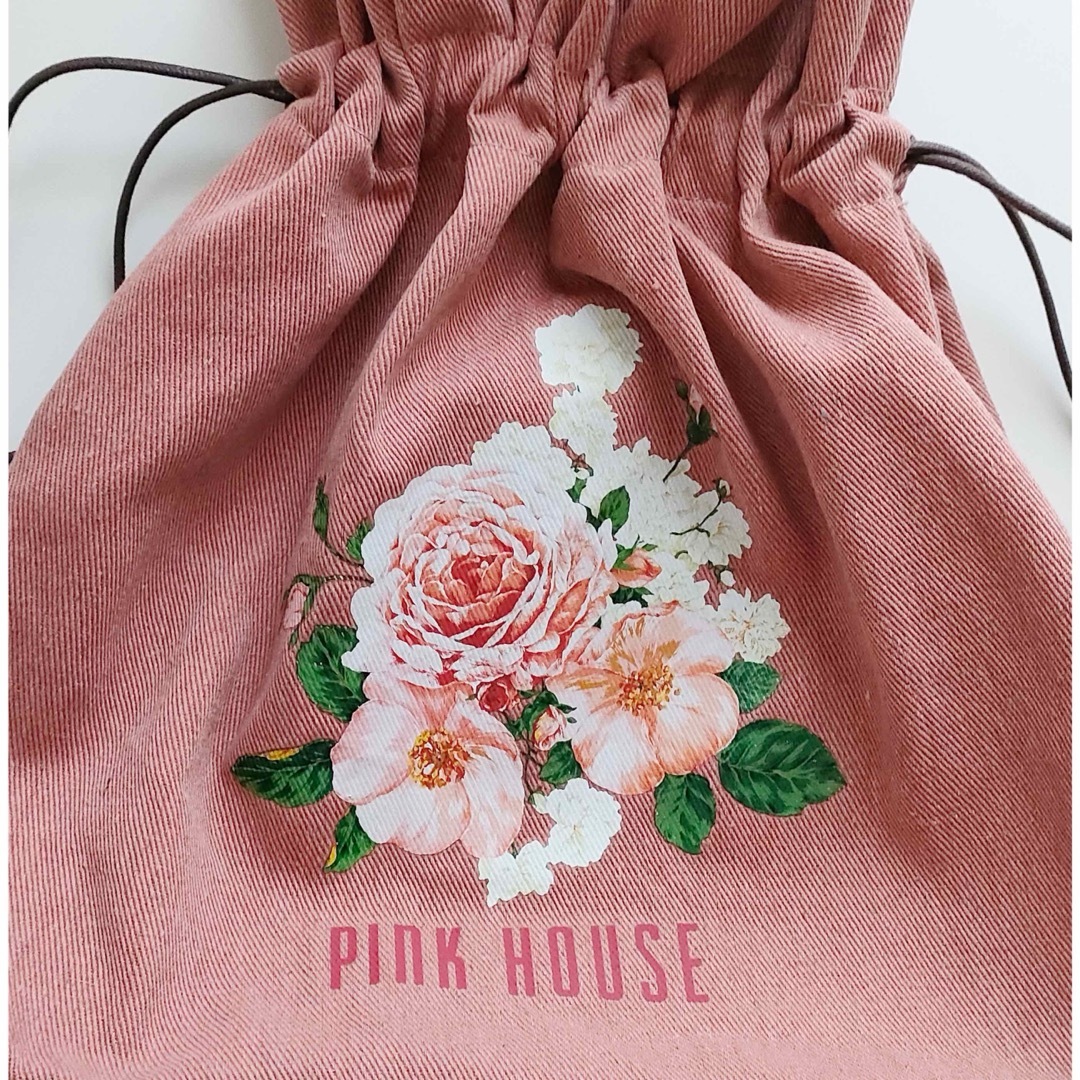 PINK HOUSE(ピンクハウス)のvintage PINK HOUSE ピンクハウス ローズ　トートバッグ レディースのバッグ(トートバッグ)の商品写真