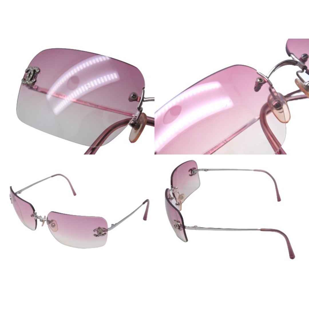 CHANEL シャネル サングラス ココマーク ラインストーン グラデーション 62◻︎17 120 ピンク 4017-D c.124/58 美品 中古 63153 CHANEL シャネル サングラス ココマーク ラインストーン グラデーション 62◻︎17 120 ピンク 4017-D c.124/58 美品 中古 63153
