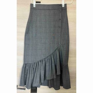 ザラ(ZARA)の美品　ZARA ザラ　スカート　チェック　レーディス(ロングスカート)