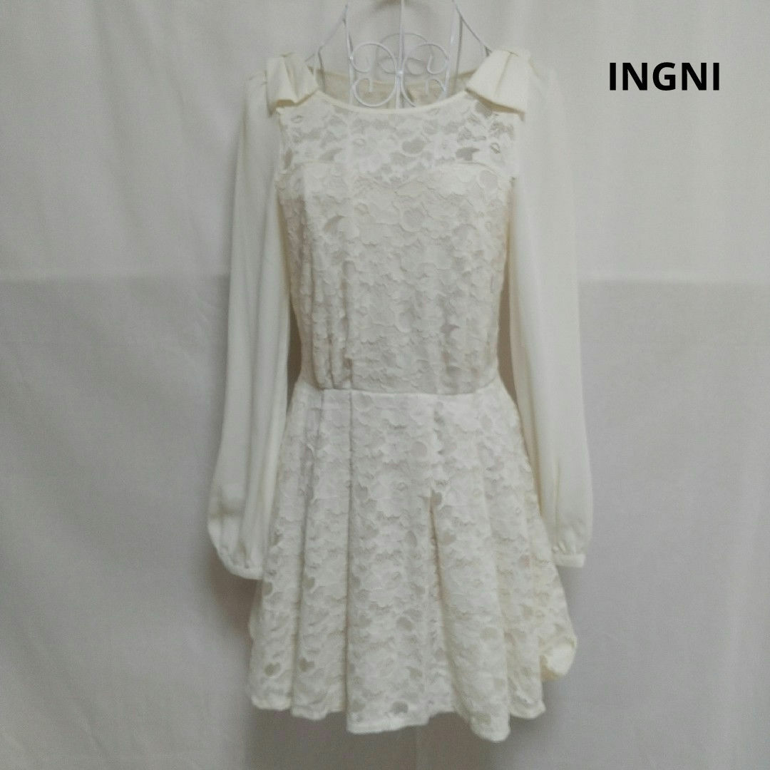 INGNI(イング)のINGNI ミニワンピース M レディースのワンピース(ひざ丈ワンピース)の商品写真