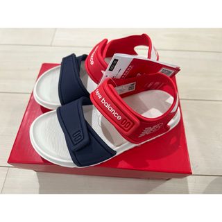 ニューバランス(New Balance)の新品 ニューバランス 16cm サンダル IOSPSDCD レッド×ネイビー(サンダル)