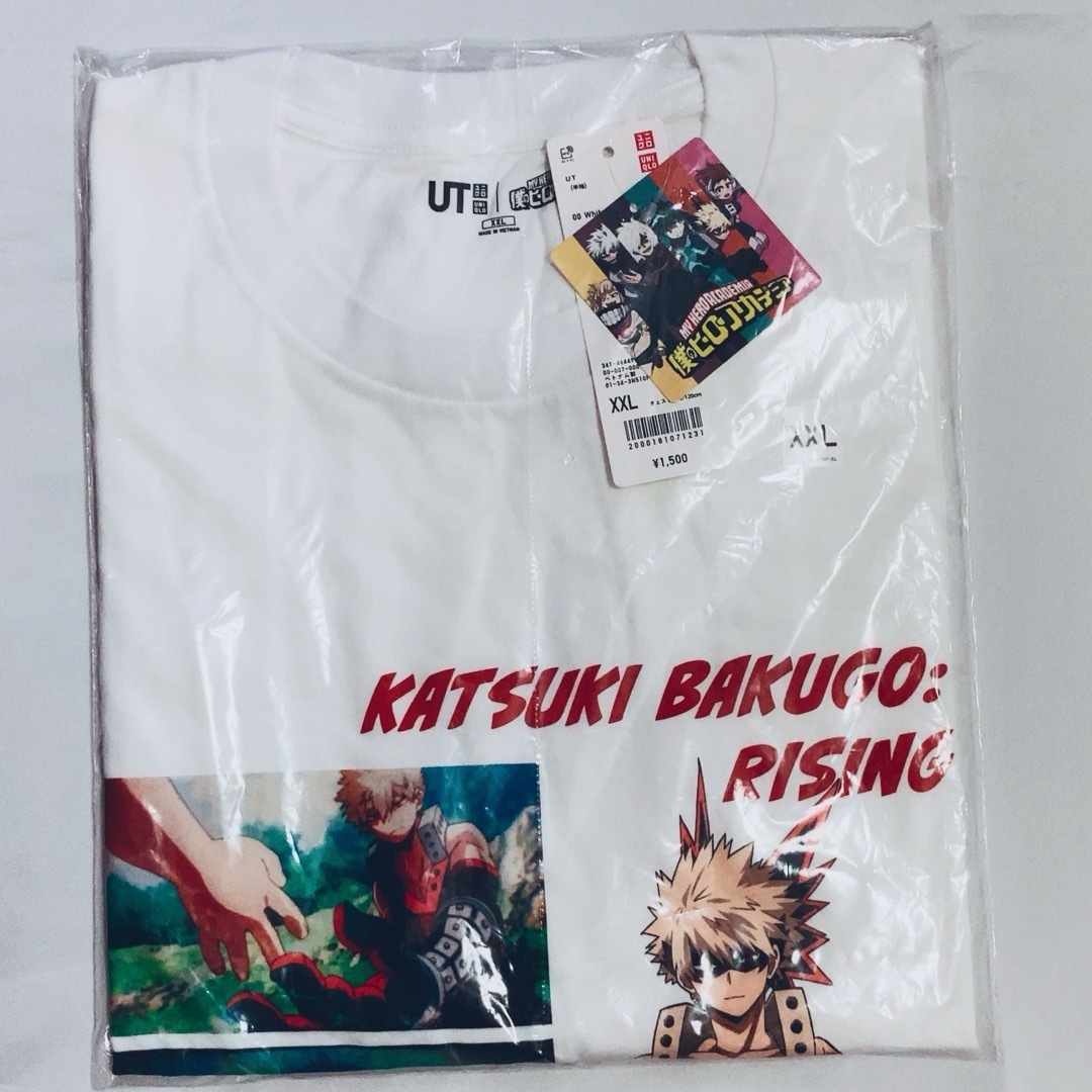 UNIQLO(ユニクロ)の僕のヒーローアカデミアTシャツ 爆豪勝己 新品・未開封 オーバーサイズXXL メンズのトップス(Tシャツ/カットソー(半袖/袖なし))の商品写真