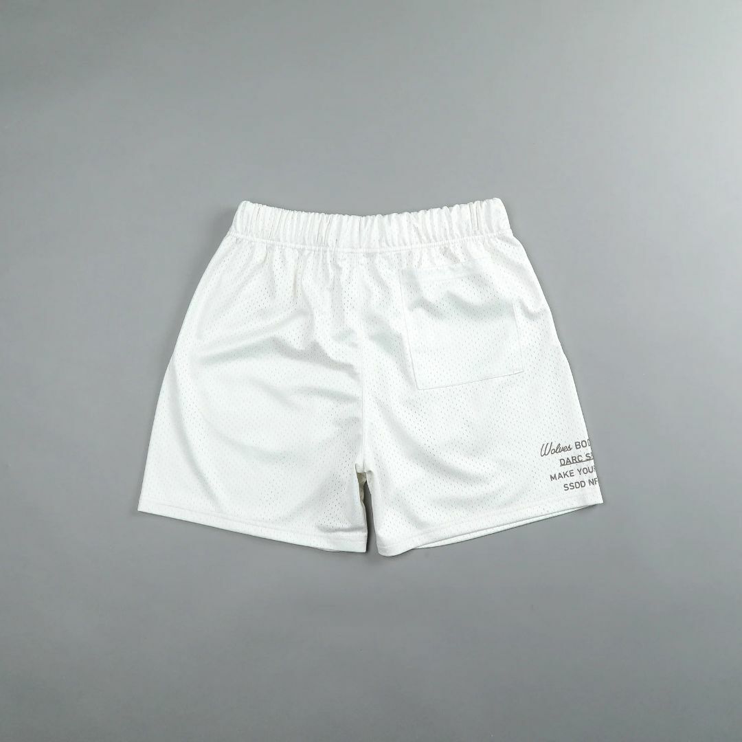 Darc Sport FACE LUCK MESH SHORTS CREAM 白 メンズのパンツ(ショートパンツ)の商品写真