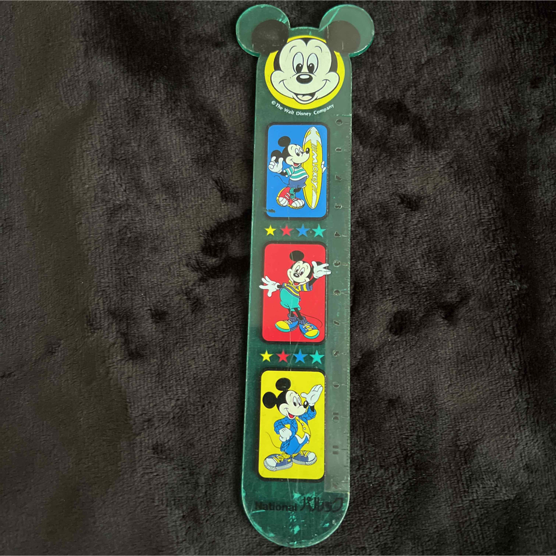 Disney(ディズニー)のレア 昭和レトロ ディズニー 定規 文具 ミッキー 非売品 National エンタメ/ホビーのコレクション(ノベルティグッズ)の商品写真