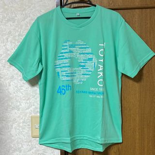 洞爺湖マラソン2020記念Tシャツ メンズ LLサイズ シューズ袋(Tシャツ/カットソー(半袖/袖なし))