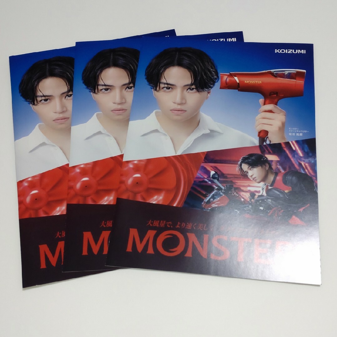 菊池風磨　MONSTER　ドライヤーチラシ エンタメ/ホビーのコレクション(印刷物)の商品写真