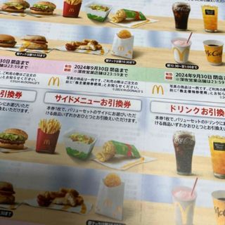 マクドナルド　株主優待券　2セット（2シート）(フード/ドリンク券)