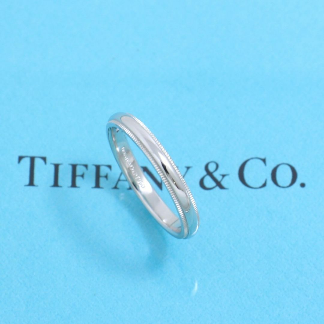 Tiffany & Co.(ティファニー)のティファニー　TIFFANY　PT950　20号　ミルグレインバンドリング　良品 レディースのアクセサリー(リング(指輪))の商品写真