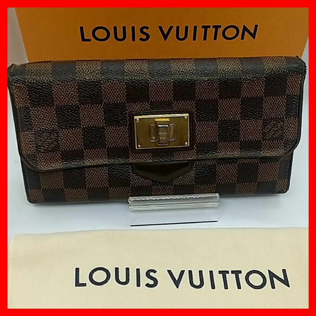 LOUIS VUITTON(ルイヴィトン)の【良品】ルイヴィトン ダミエ ポルトフォイユ ローズベリー 長財布 二つ折り財布 レディースのファッション小物(財布)の商品写真