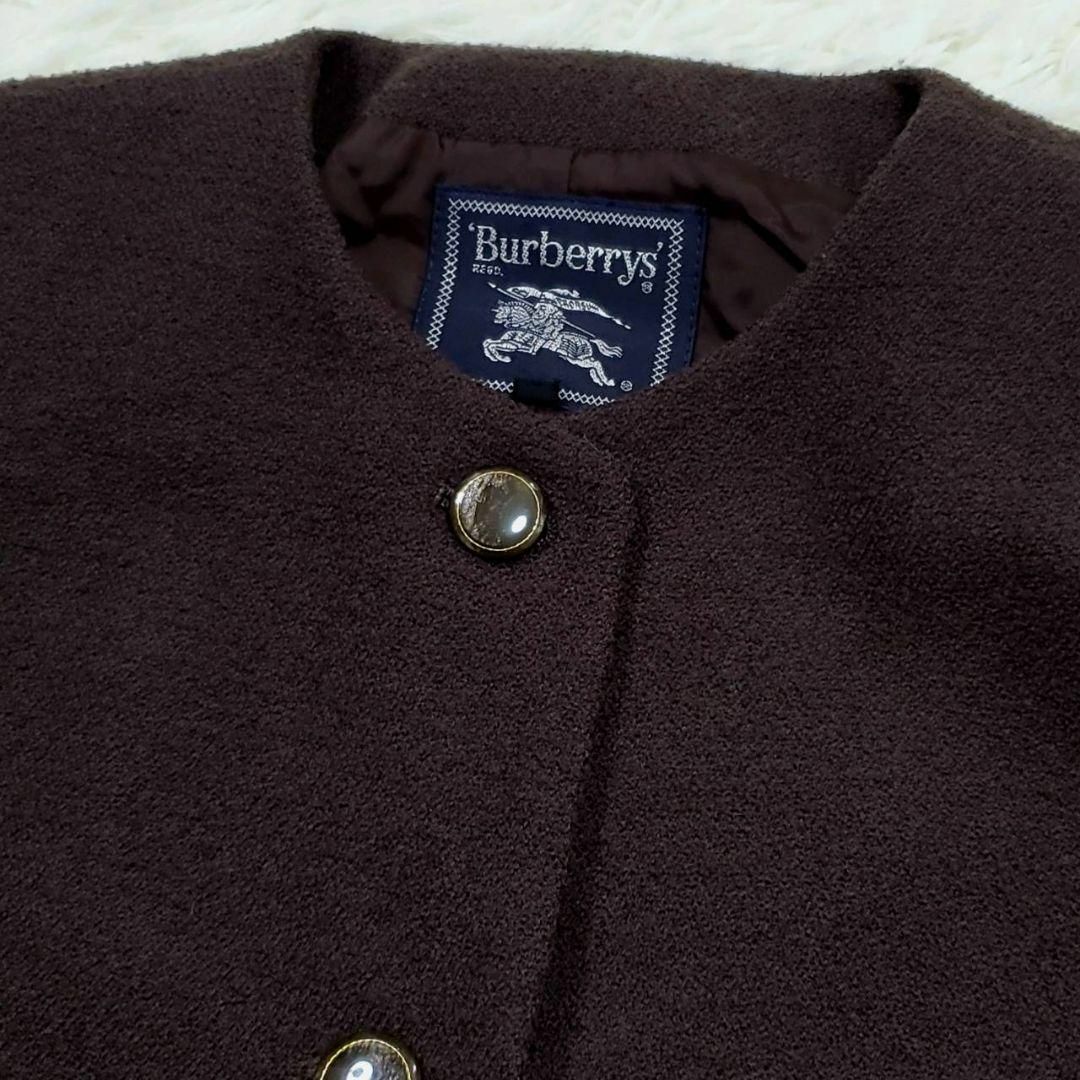 BURBERRY(バーバリー)の美品 L バーバリー スカートスーツ セットアップ 40 ブラウン レディースのフォーマル/ドレス(スーツ)の商品写真