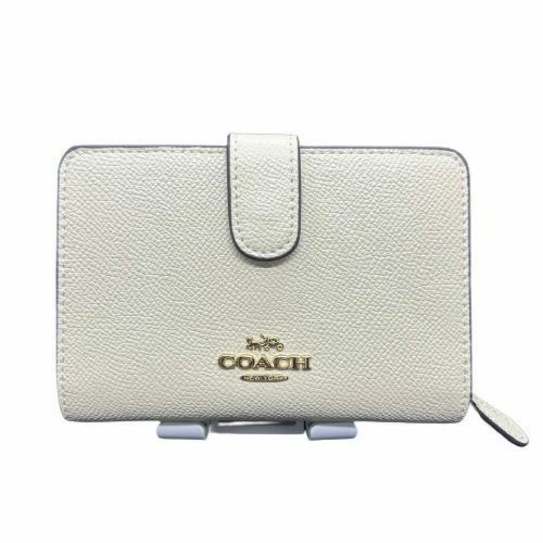 COACH(コーチ)の✨【新品未使用】COACH コーチ 折り財布　チョーク　ホワイト　白色 レディースのファッション小物(財布)の商品写真