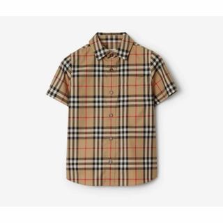 バーバリー(BURBERRY)のBurberry バーバリー チェッック シャツ 半袖 4Y 100cm(Tシャツ/カットソー)