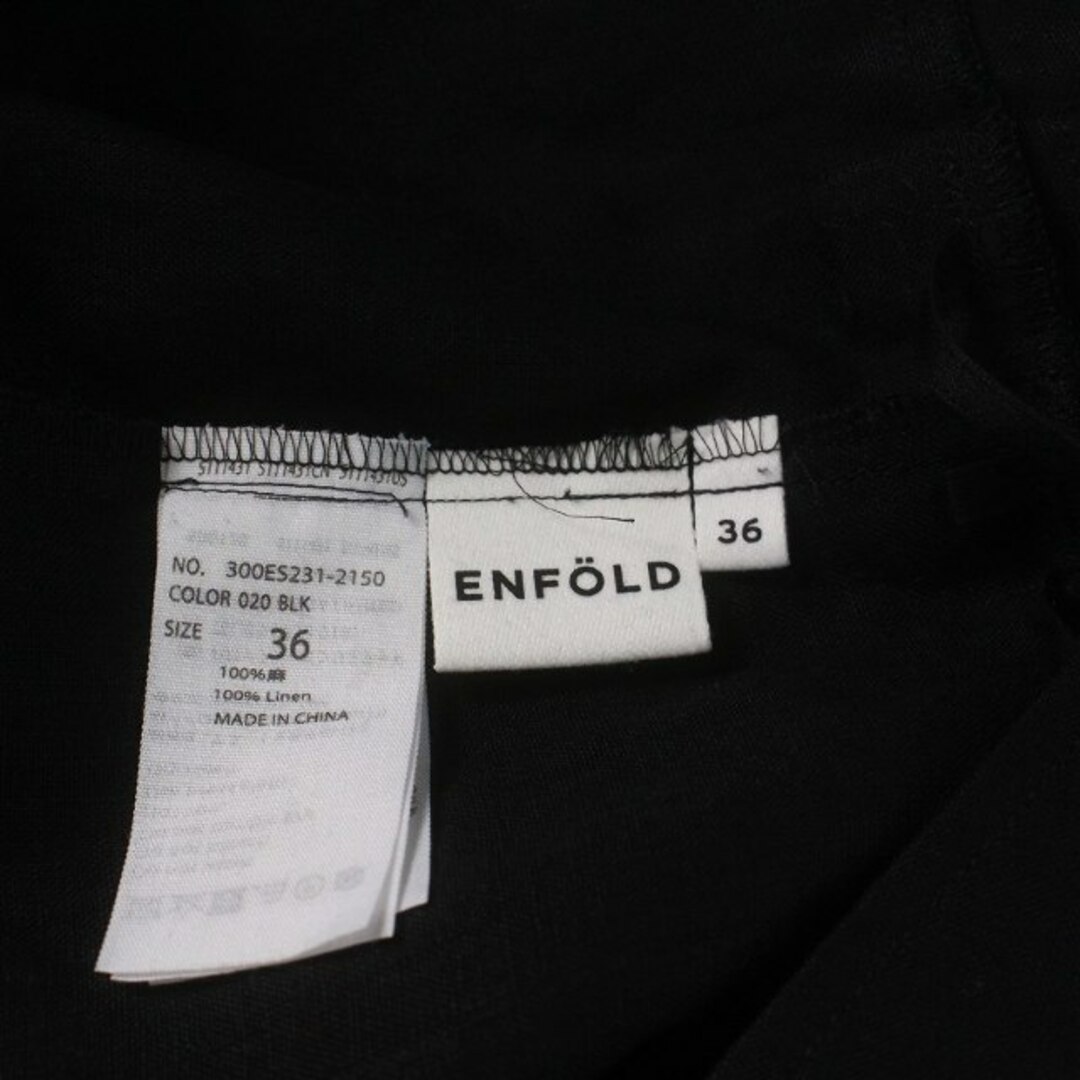 ENFOLD(エンフォルド)のエンフォルド Light Linen エプロン タイトスカート ラップ風 ロング レディースのスカート(ロングスカート)の商品写真