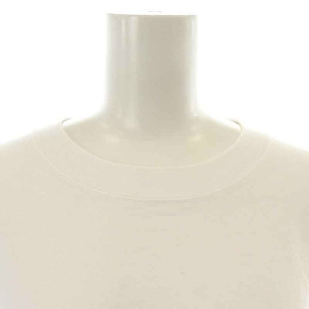 ENFOLD(エンフォルド)のエンフォルド ソフト天竺ベーシックロンT Tシャツ 長袖 38 M 白 黒 レディースのトップス(Tシャツ(長袖/七分))の商品写真