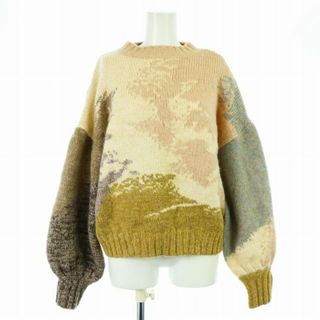 アメリヴィンテージ(Ameri VINTAGE)のアメリヴィンテージ ANDREA ABSTRACT PAINT KNIT ニット(ニット/セーター)