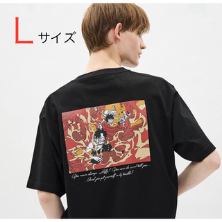 【L】GU ワンピース　ONE PIECE  コラボTシャツ　エース