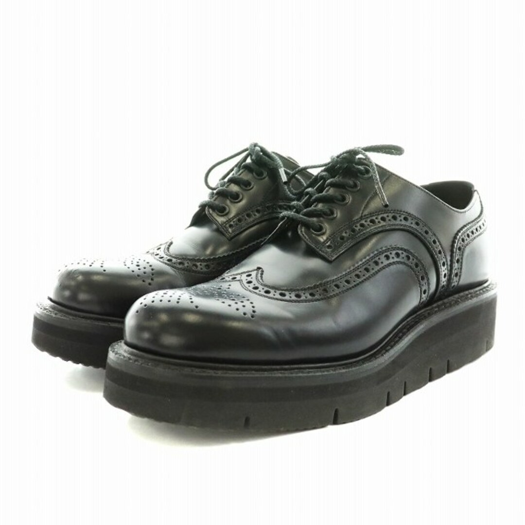 foot the coacher(フットザコーチャー)のfoot the coacher レザーシューズ 7.5 25.5cm 黒 メンズの靴/シューズ(その他)の商品写真