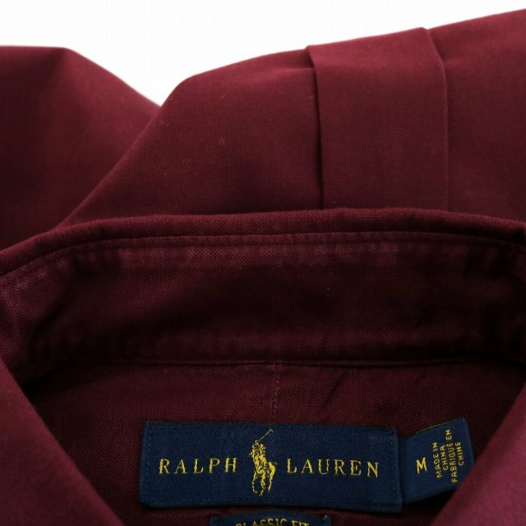 Ralph Lauren(ラルフローレン)のRALPH LAUREN ボタンダウンシャツ 長袖 M ボルドー メンズのトップス(シャツ)の商品写真